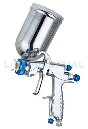 Pistol de pulverizare cu alimentare gravitațională LS101G cu cană gravitațională laterală de 400 ml